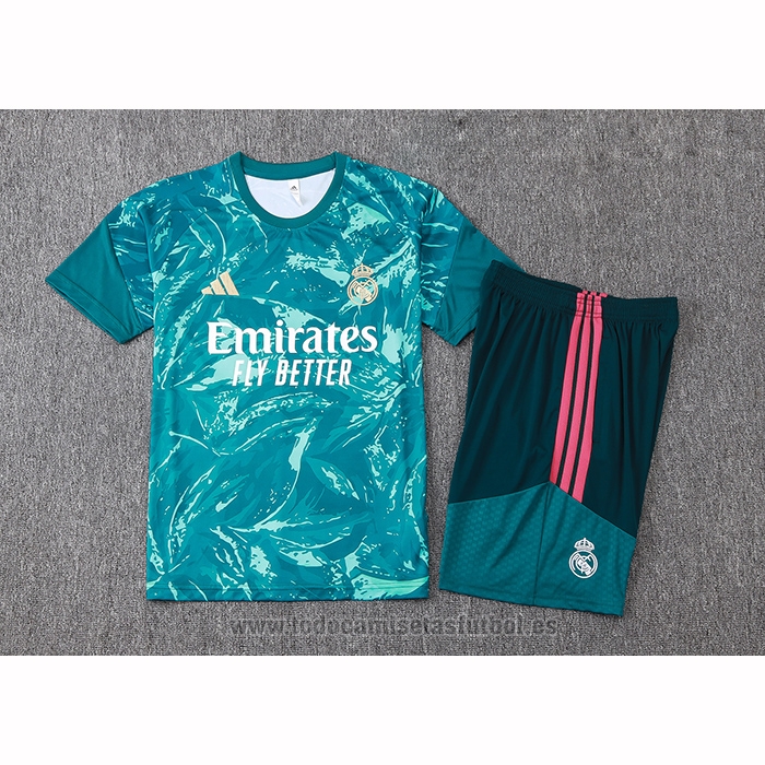 Chandal del Real Madrid Manga Corta 2026-2027 Verde - Pantalon Corto